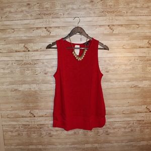 Red dressy tank
